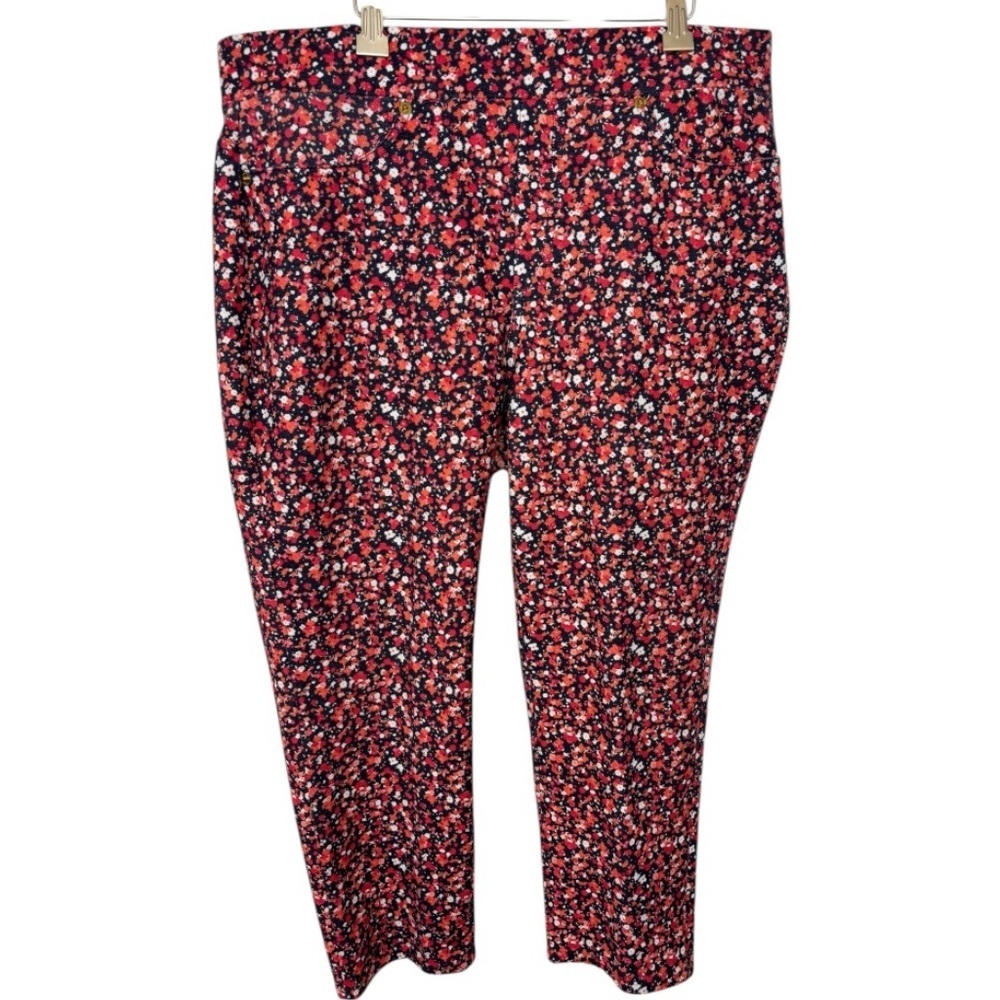Michael Kors Cotton Blend Multicolor Floral Jeggings